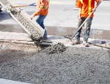 Workers Pouring Concrete