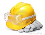 Helmet, Gloves